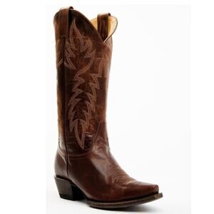 Idyllwind Womens Wheeler Western Boot Snip Toe Brown Leather 7 NWOB Wing Pattern